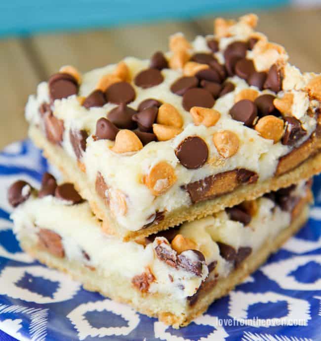 Peanut Butter Cup Cheesecake Bars