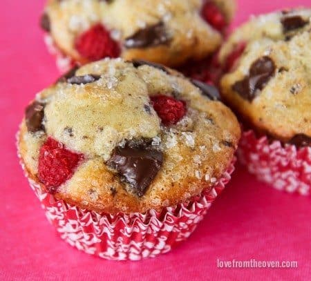 Chocolate Raspberry Muffins