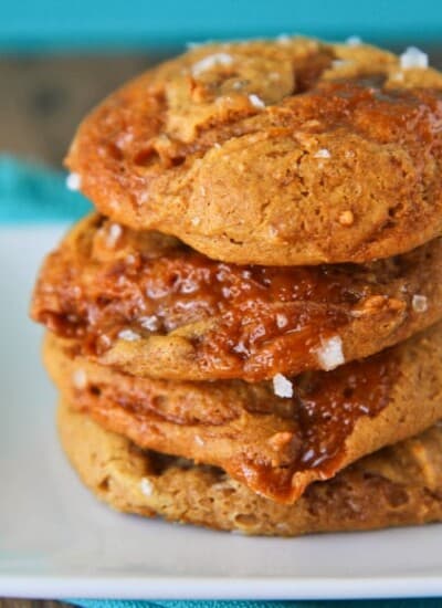 Pumpkin Caramel Cookies