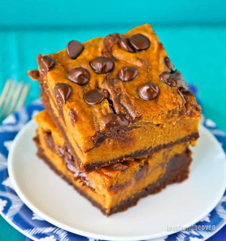 The Best Pumpkin Brownies Chewy & Delicious • Love From The Oven
