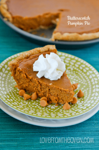 Butterscotch Pumpkin Pie