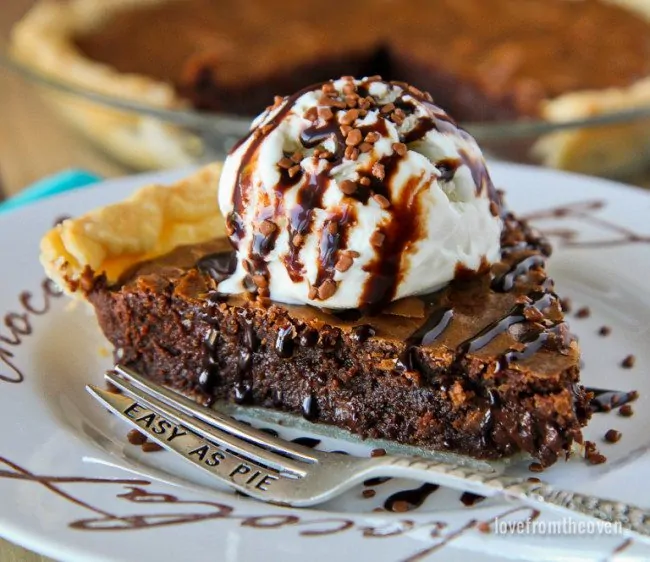 Easy Brownie Pie Recipe