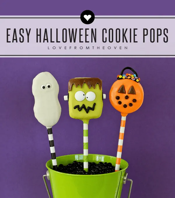 Easy Halloween Cookie Pops