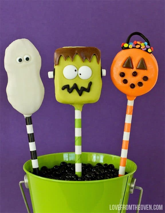 Easy Halloween Cookie Pops