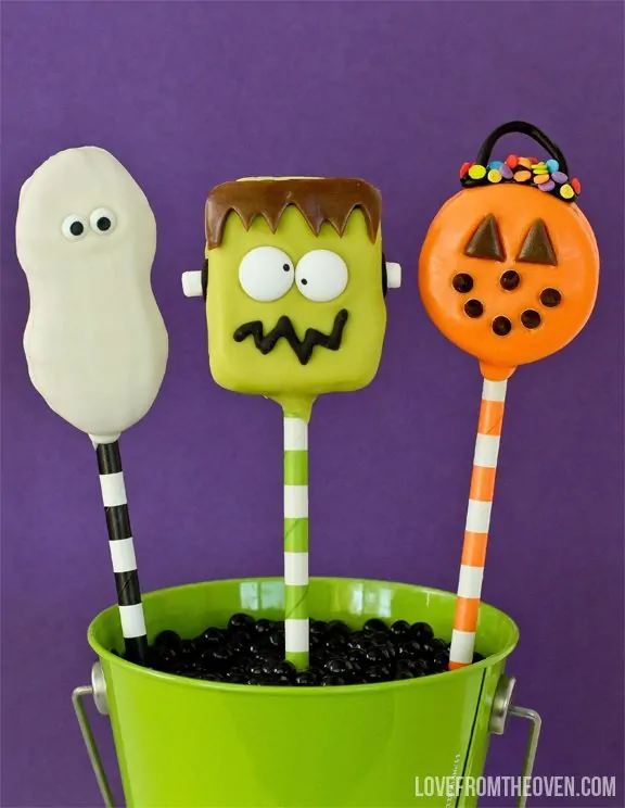 Easy Halloween Cookie Pops