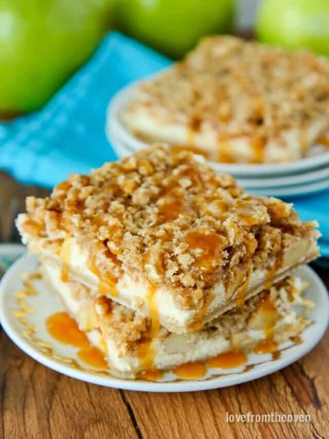 Apple Pie Cheesecake Bars Story
