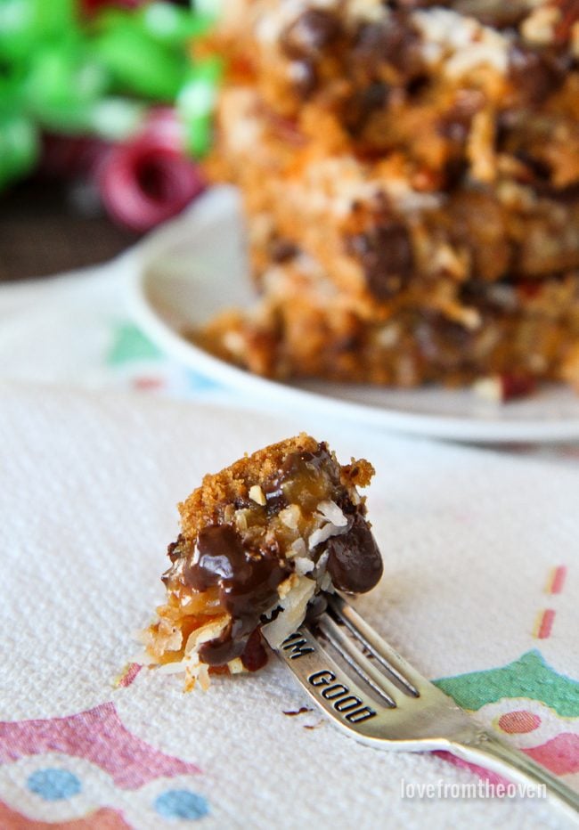 Caramel Magic Cookie Bar Recipe