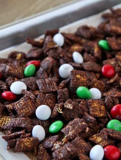 Chocolate Mint Chex Mix