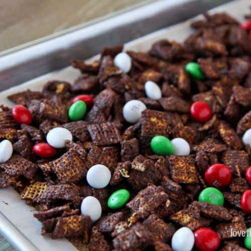 Easy Chocolate Chex Mix • Love From The Oven