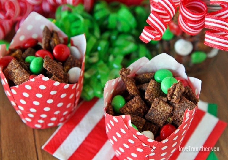 Easy Chocolate Chex Mix • Love From The Oven