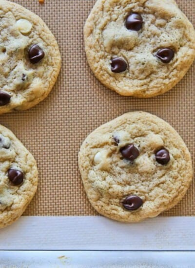 Dark And White Chocolate Chip Cookies