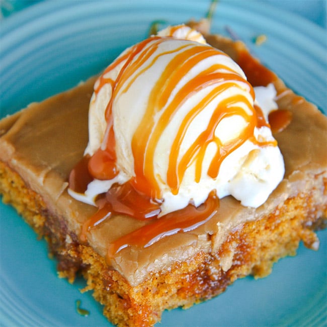 Pumpkin Poke Cake