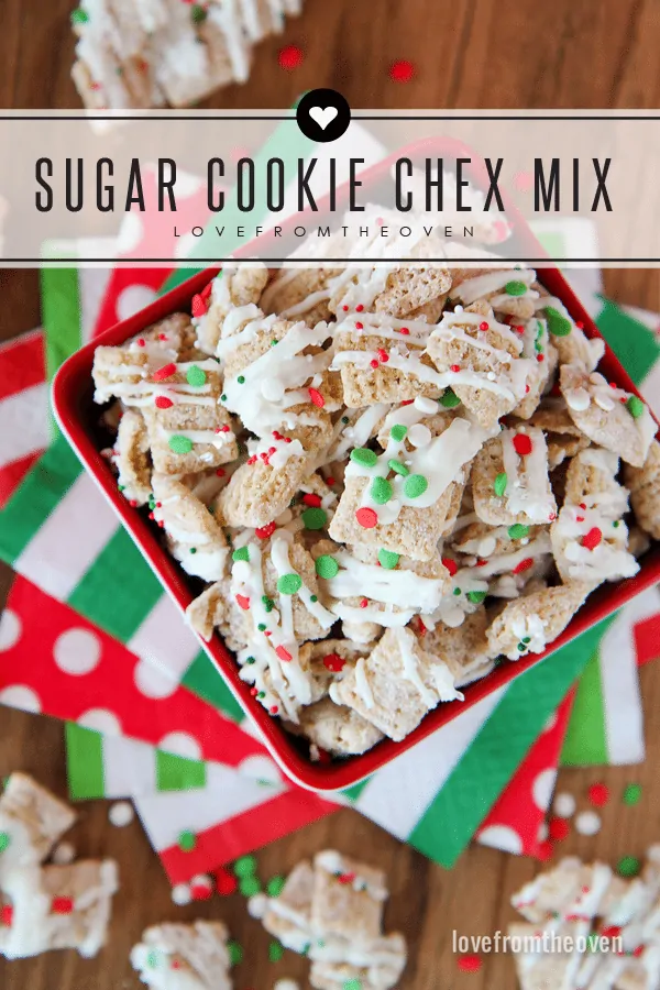 Sugar Cookie Chex Mix For The Holidays