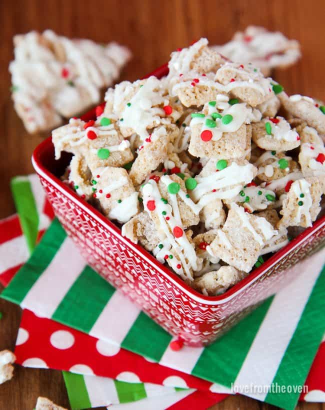 Sugar Cookie Christmas Chex Mix Love From The Oven