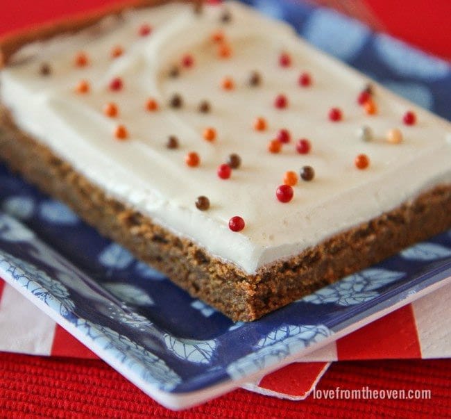 Easy Gingerbread Bars