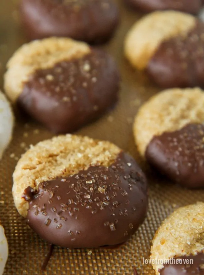 Easy Peanut Butter Cookies Dipped In Chocolate