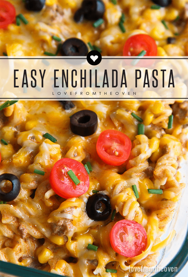 Easy One Pot Enchilada Pasta Recipe