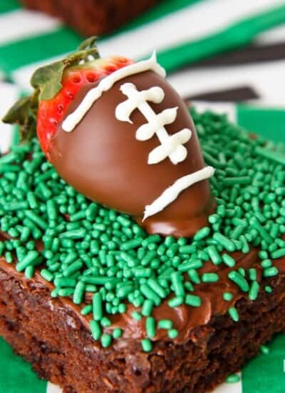 Game Day Football Brownies
