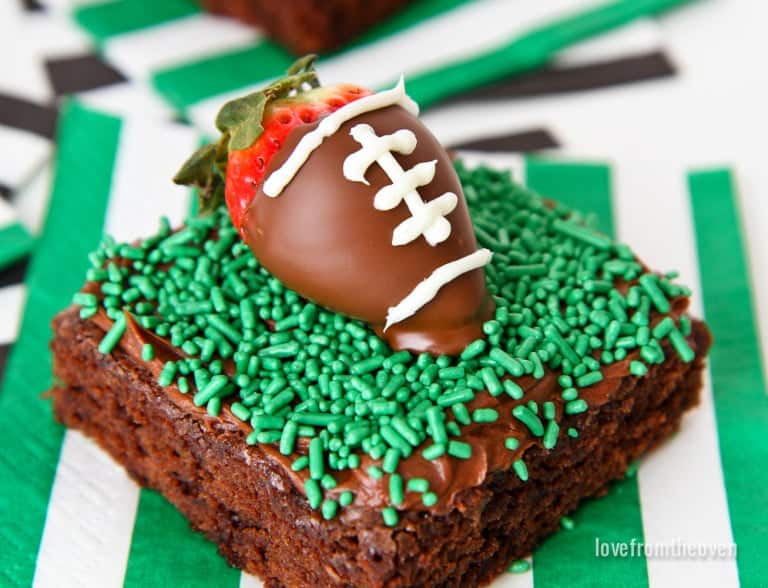 Football Brownies For Game Day