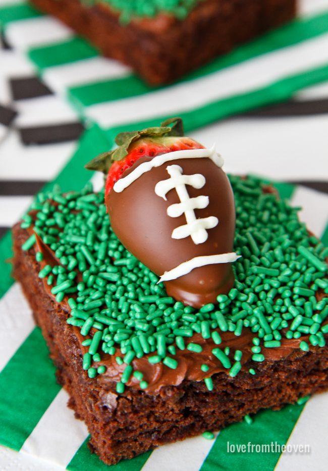 Football Brownies For Game Day