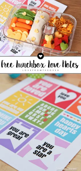 Free Lunchbox Love Notes Printables