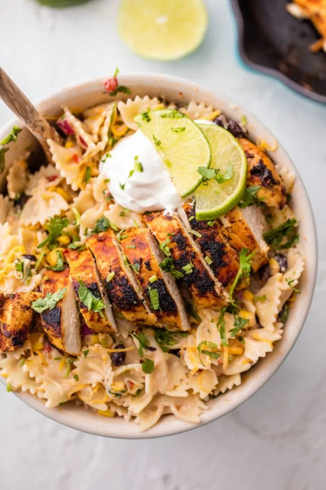 Chicken Enchilada Pasta Salad