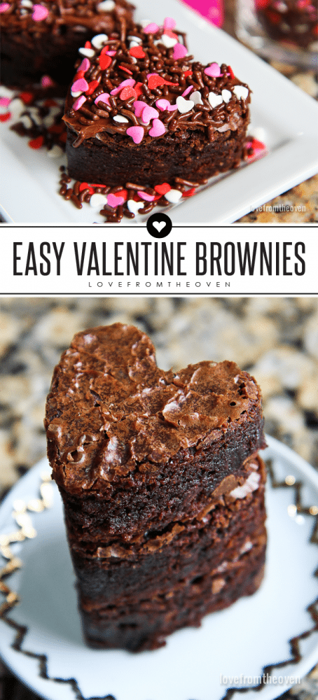 Easy Valentine Brownies. Totally transform box brownies with a few easy tricks. 