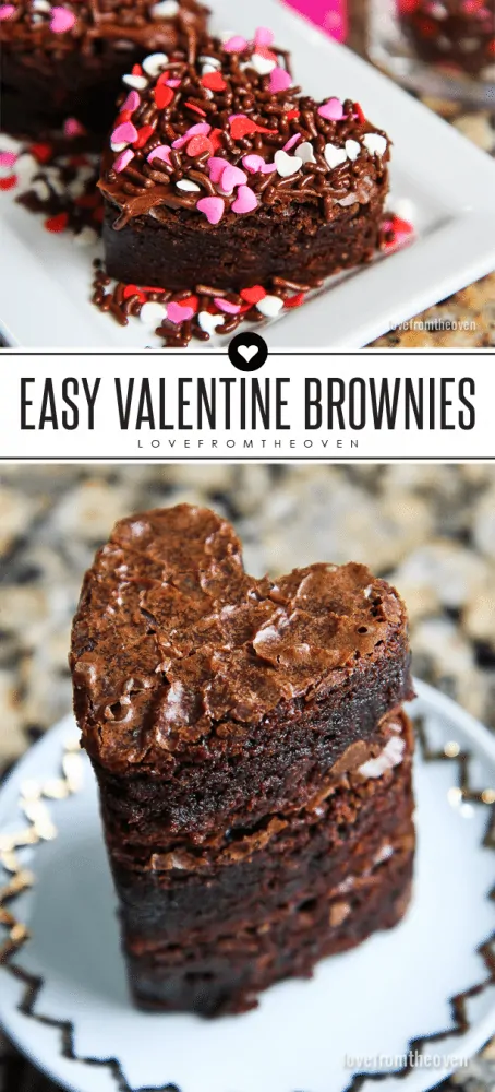 Easy Valentine Brownies. Totally transform box brownies with a few easy tricks. 