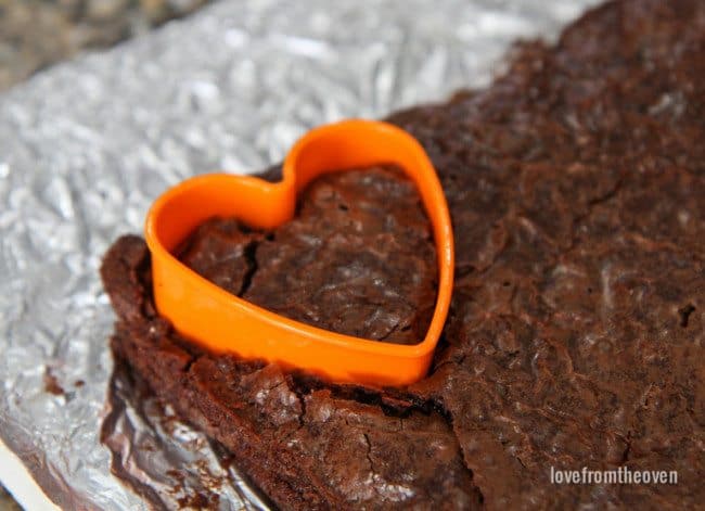 Heart Shaped Brownies