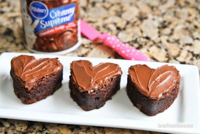 Easy Heart Brownies