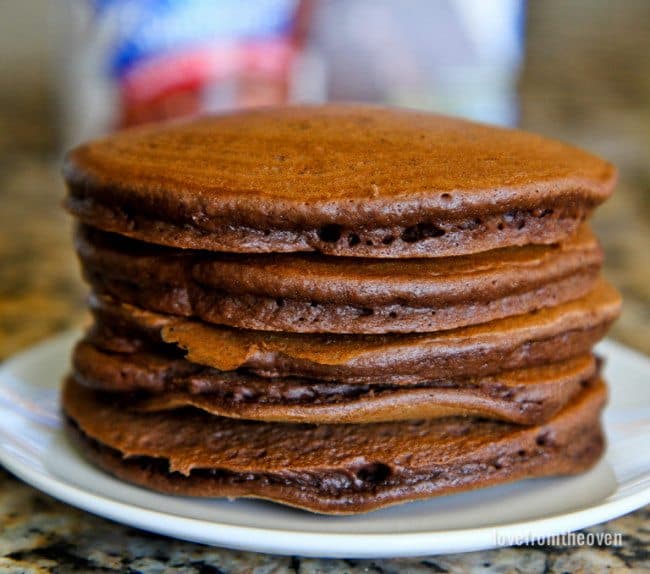 Chocolate Cake Pancakes