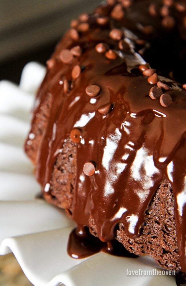 Einfacher Schokoladen-Bundt-Kuchen