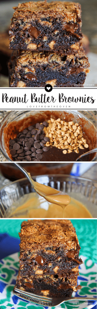 Easy Chocolate Peanut Butter Brownies