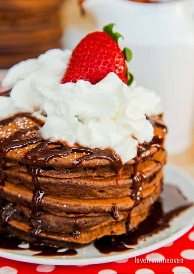 Easy Chocolate Pancakes