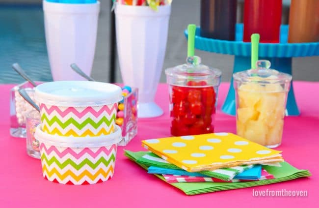 DIY Ice Cream Sundae Bar