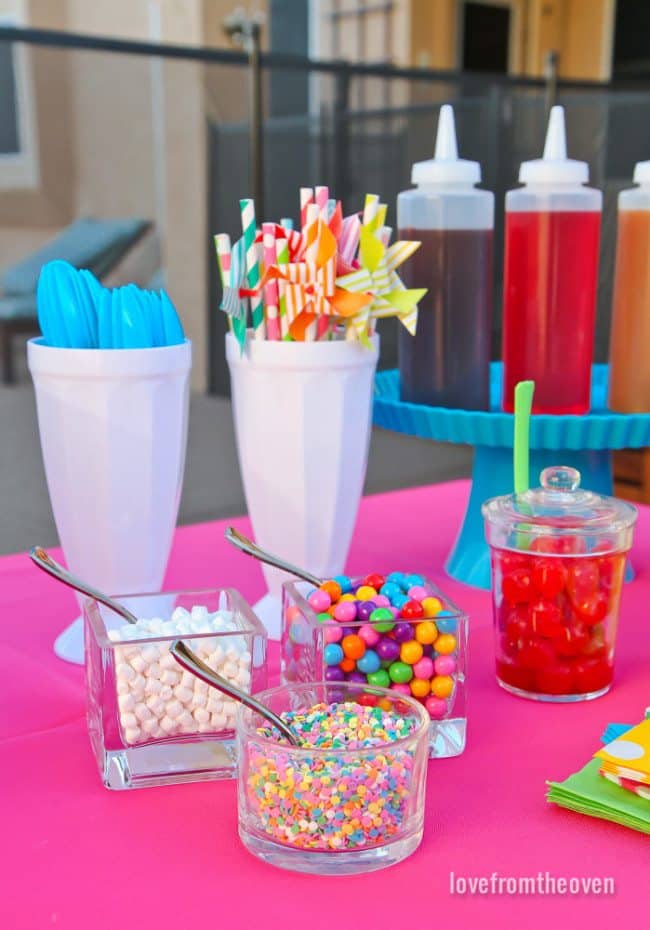 Ice Cream Sundae Bar