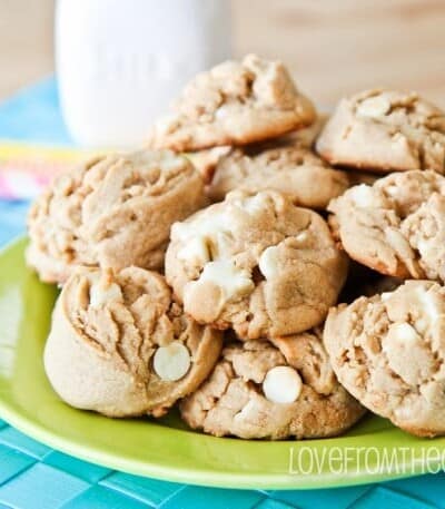 White Chocolate Peanut Butter Cookies