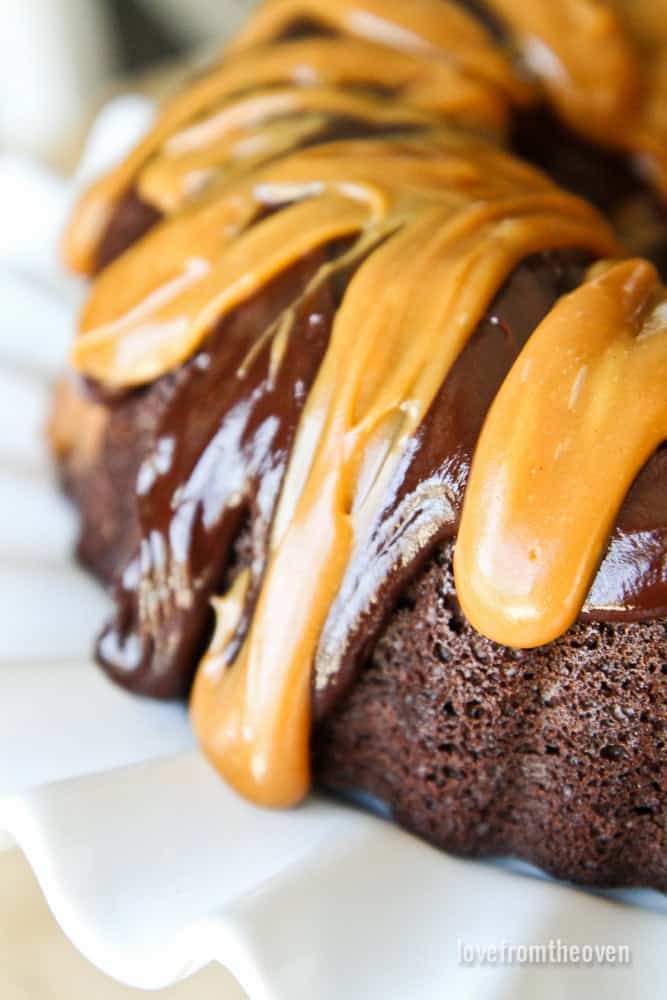 Chocolate Peanut Butter Bundt Cake