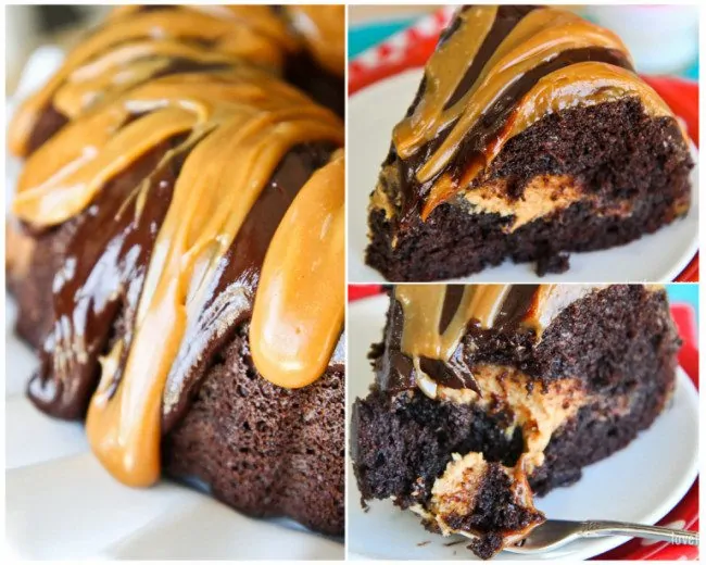 Peanut Butter Chocolate Bundt Cake