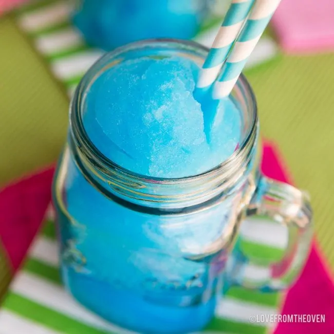 Coconut Cream Blue Raspberry Slushy