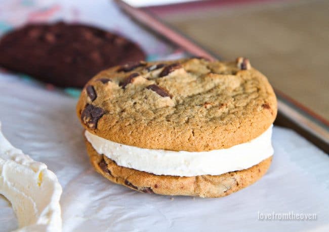 Cookie Ice Cream Sandwiches