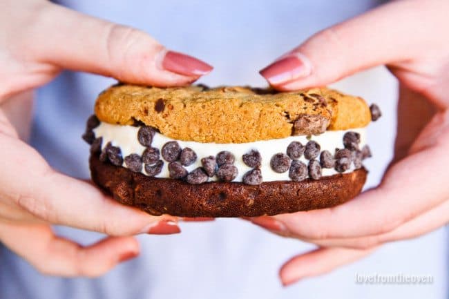 Cookie Ice Cream Sandwiches