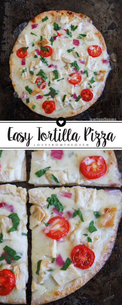 Easy Tortilla Pizza