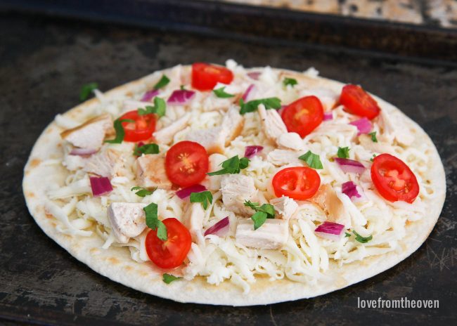 Easy Tortilla Pizza