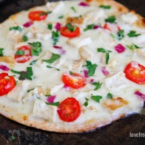 Chicken Tortilla Pizza