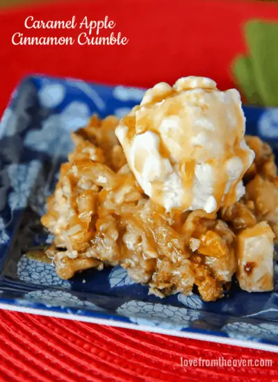 Caramel Apple Crumble