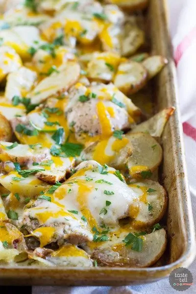 Cheesy Ranch Chicken With Potatoes - photo by Taste & Tell
