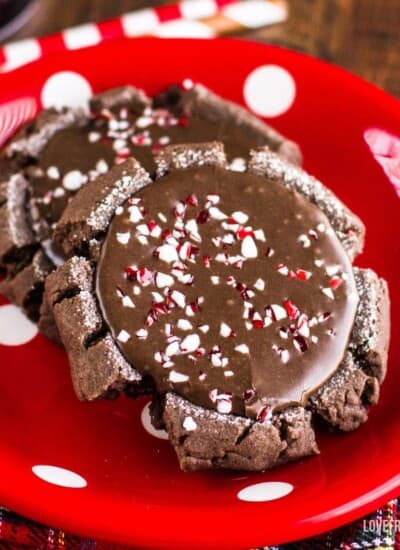 Chocolate Cookies With Mocha Glaze