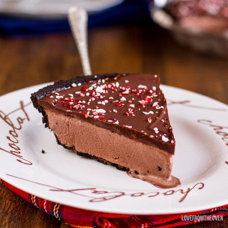 Chocolate Ice Cream Pie • Love From The Oven
