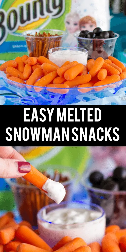 Easy Olaf Melted Snowman Snacks Great For A Frozen Party
